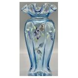 Fenton Vase Handpainted by V. Williams