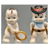 Vintage Kewpie Style Sports & Cowboy Figurines