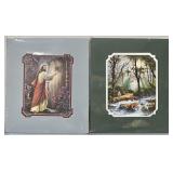 (2) Double Matted Art Prints