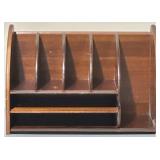 Vintage Wooden Desk Organizer