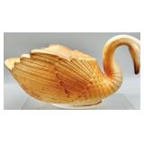 Imperial Glass Swan Planter