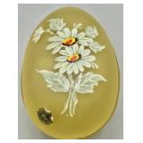 Westmoreland Yellow Mist Satin Daisy Egg Dish
