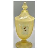 1970s Westmoreland Daisy Pattern Footed Candy Jar