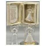 (3) Vintage Glass Guardian Angels