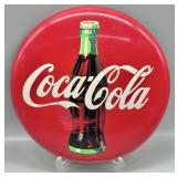1990 Coca-Cola Round Metal Sign