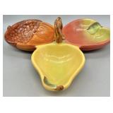 Autumn Themed Triple Serving Dish