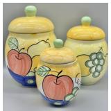Bella Ceramica 3pc Canister Set