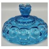 Blue L.E. Smith Compote Lid