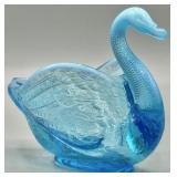 Blue Opalescent Trinket Dish