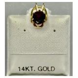 14k Gold and Amethyst Pendant