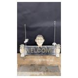 Double Side Welcome/Please Come Again Sign