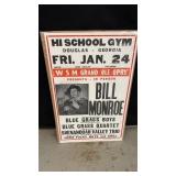 Signed Bill Monroe Grand Ole Opry Poster