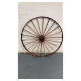 Antique Steel Wagon Wheel - 48 inches