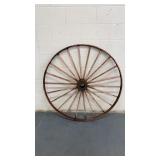 Antique Steel Wagon Wheel - 48 inches