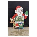 Wood Santa Sign