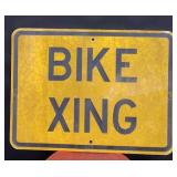 Bike Xing Road Sign