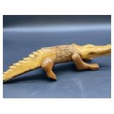 Hand-carved Alligator