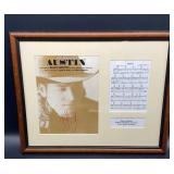 Blake Shelton Signed Photo & Music Sheet