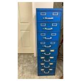 8 Drawer Filing Cabinet and Contents