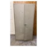 2-Door Metal File Cabinet and Contents