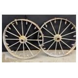 Set of Vintage Wagon Wheels