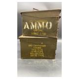 (2) Military Ammo Boxes
