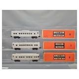 Lionel Postwar O 2432 2435 2436 Passenger Cars in Original Boxes