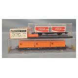 Fleischmann and Two Rowa HO Scale Freight Cars in OBs