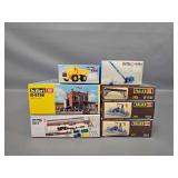 Six Assorted Kibri And Faller HO Scale Model Kits in Original Boxes