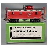 OMI Overland HO Scale Brass Nickel Plate Road Wood Caboose in Original Box
