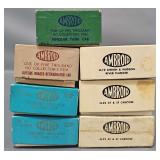 Seven Built Up Ambroid HO Scale Freight Car Kits in Original Boxes