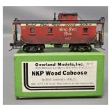 OMI Overland HO Scale Brass Nickel Plate Road Wood Caboose in Original Box