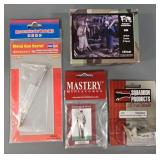 Four Assorted Model Kit Accessories And Figures