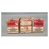 Three Gilbert HO Scale 35204 Flashing Crossing Signals in Original Boxes
