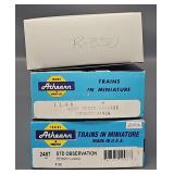 Three HO Scale Pennsylvania Passenger Train Cars