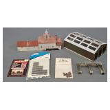 Two Built-up N Scale Buildings plus Detail Parts