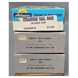 Three HO Scale Built-up Box Cars