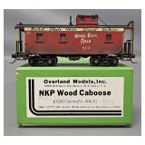 OMI Overland HO Scale Brass Nickel Plate Road Wood Caboose in Original Box