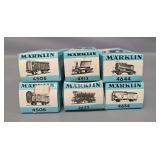 Six Marklin HO Scale Freight Cars in Original Boxes