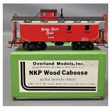 OMI Overland HO Scale Brass Nickel Plate Road Wood Caboose in Original Box