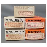 Four Built up Walthers HO Scale Pennsylvania Passenger Cars