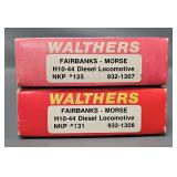 Two Walthers HO Scale Nickel Plate Road Fairbanks Morse H10-44 Diesel Locomotives in Original Boxes