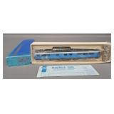 Balboa HO Scale Brass Great Northern Big Sky Blue Vista Dome Car in Original Box