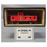 Custom Painted Tenshodo HO Scale Brass Caboose in Original Box
