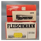 Two Fleischmann HO Scale Passenger Cars in Original Boxes