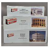 Three Factory Sealed Walthers Cornerstone HO Scale Building Kits