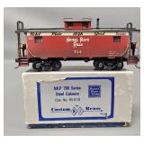 NJ Custom HO Scale Brass Nickel Plate Road Steel Caboose in Original Box