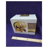New and box mini whiskey barrel decanter