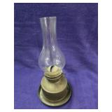 Vintage hurricane lamp made of brass