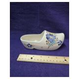 Vintage Hand pated porcelain shoes from Holland